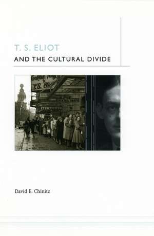 T. S. Eliot and the Cultural Divide de David E. Chinitz