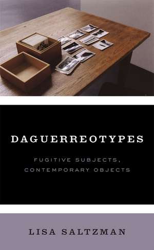 Daguerreotypes: Fugitive Subjects, Contemporary Objects de Lisa Saltzman