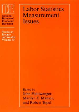 Labor Statistics Measurement Issues de John Haltiwanger