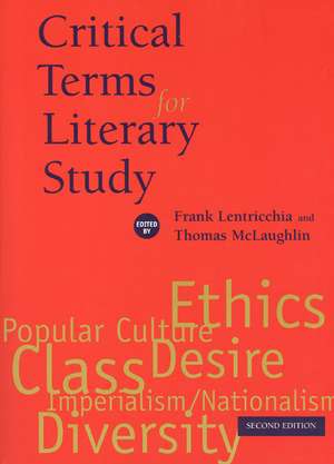 Critical Terms for Literary Study, Second Edition de Frank Lentricchia