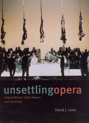 Unsettling Opera: Staging Mozart, Verdi, Wagner, and Zemlinsky de David J. Levin