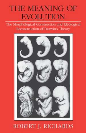 The Meaning of Evolution: The Morphological Construction and Ideological Reconstruction of Darwin's Theory de Robert J. Richards