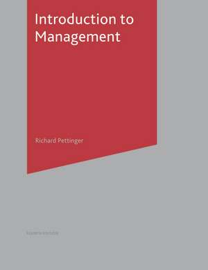 Introduction to Management de Richard Pettinger