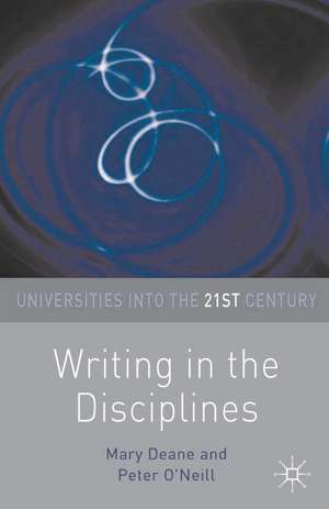 Writing in the Disciplines de Mary Deane