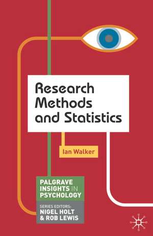 Research Methods and Statistics de Ian Walker