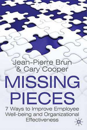 Missing Pieces: 7 Ways to Improve Employee Well-Being and Organizational Effectiveness de J. Brun