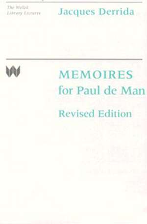 Memoires for Paul De Man (Paper) de J. Derrida