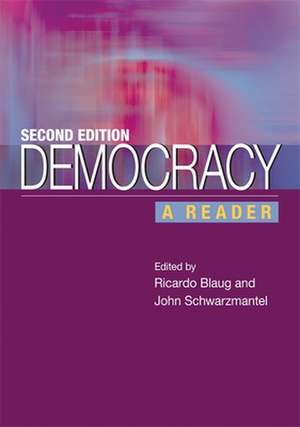 Democracy: A Reader de Ricardo Blaug