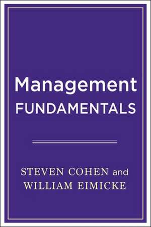 Management Fundamentals de Steven Cohen
