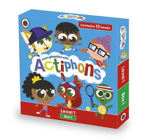 Actiphons Level 1 Box 1: Books 1-12: Learn phonics and get active with Actiphons! de Ladybird