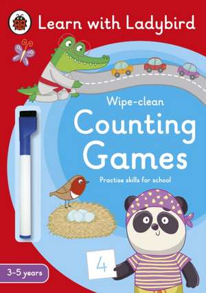 Counting Games: A Learn with Ladybird Wipe-clean Activity Book (3-5 years) de Ladybird