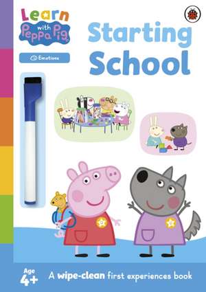 Starting School wipe-clean activity book de Peppa Pig