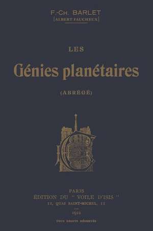 Les Génies planétaires de F. -Ch. Barlet