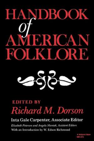 Handbook of American Folklore de Richard M. Dorson