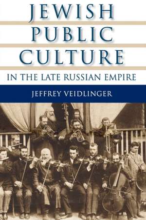 Jewish Public Culture in the Late Russian Empire de Jeffrey Veidlinger