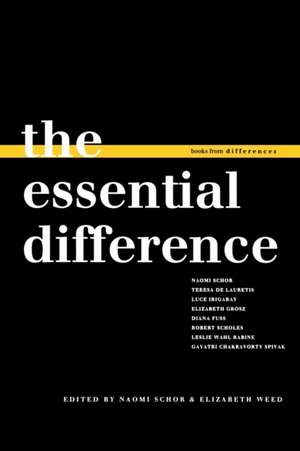 The Essential Difference de Naomi Schor