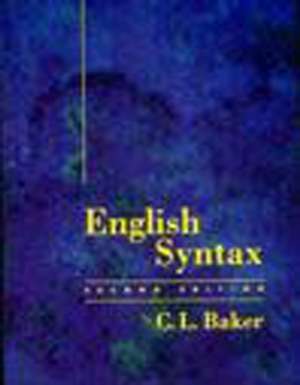 English Syntax, second edition de C. L. Baker