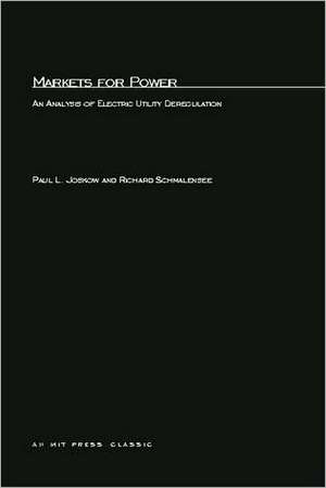 Markets for Power de Paul L. Joskow