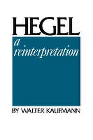 Hegel de Walter Kaufmann