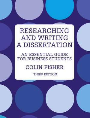 Researching and Writing a Dissertation de Colin Fisher