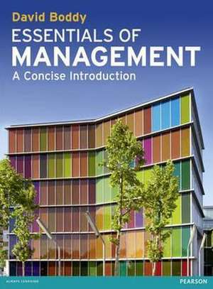 Essentials of Management de David Boddy