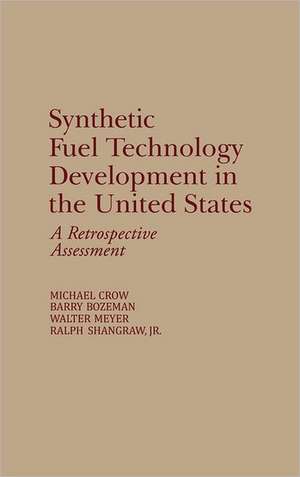 Synthetic Fuel Technology Development in the United States: A Retrospective Assessment de Barry Bozeman