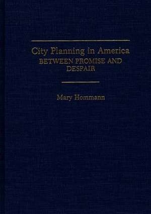 City Planning in America: Between Promise and Despair de Mary Hommann