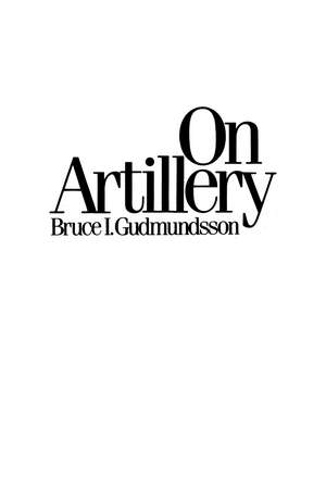 On Artillery de Bruce I. Gudmundsson