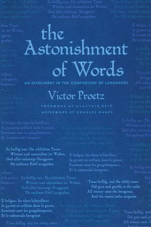 The Astonishment of Words: An Experiment in the Comparison of Languages de Victor Proetz