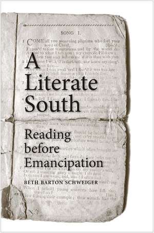 A Literate South: Reading before Emancipation de Beth Barton Schweiger