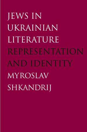 Jews in Ukrainian Literature: Representation and Identity de Myroslav Shkandrij