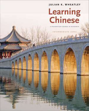 Learning Chinese: A Foundation Course in Mandarin, Intermediate Level de Julian K. Wheatley