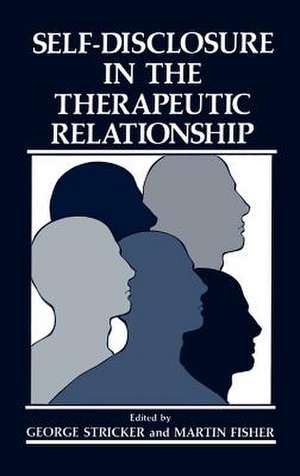 Self-Disclosure in the Therapeutic Relationship de M. Fisher