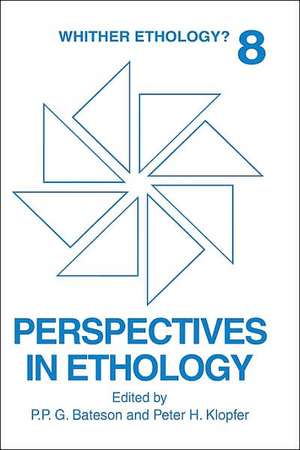 Perspectives in Ethology: Volume 10: Behavior and Evolution de P. P. G. Bateson