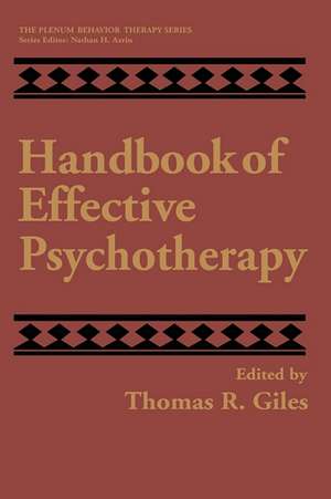 Handbook of Effective Psychotherapy de Thomas R. Giles