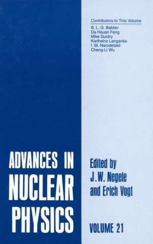 Advances in Nuclear Physics: Volume 21 de Erich Vogt