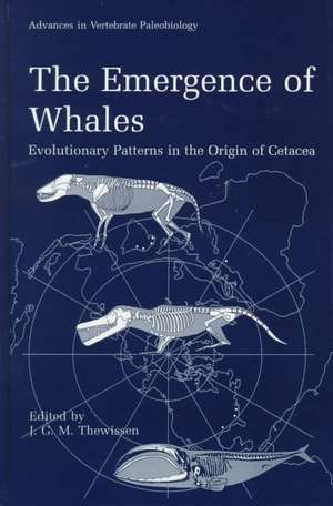 The Emergence of Whales: Evolutionary Patterns in the Origin of Cetacea de J. G.M. Thewissen