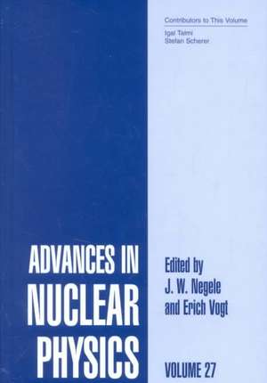 Advances in Nuclear Physics: Volume 27 de J.W. Negele