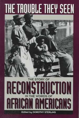 The Trouble They Seen: The Story Of Reconstruction In The Words Of African Americans de Dorothy Sterling