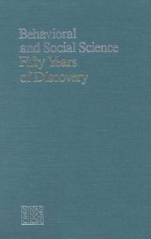 Behavioral and Social Science de National Research Council