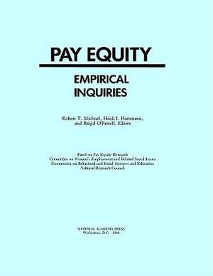 Pay Equity: Empirical Inquiries de National Research Council