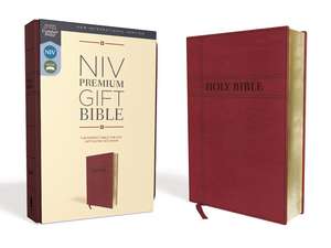 NIV, Premium Gift Bible, Leathersoft, Burgundy, Red Letter, Comfort Print: The Perfect Bible for Any Gift-Giving Occasion de Zondervan