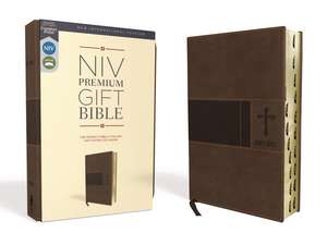 NIV, Premium Gift Bible, Leathersoft, Brown, Red Letter, Thumb Indexed, Comfort Print: The Perfect Bible for Any Gift-Giving Occasion de Zondervan