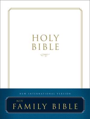 NIV, Family Bible, Hardcover, Red Letter de Zondervan