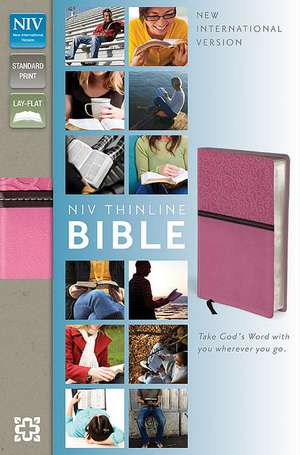 NIV, Thinline Bible, Imitation Leather, Pink/Brown, Red Letter Edition de Various Authors