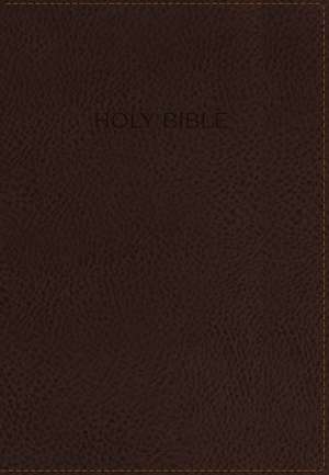 NIV, Foundation Study Bible, Leathersoft, Brown, Red Letter, Thumb Indexed de Zondervan