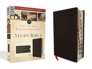 NIV, Cultural Backgrounds Study Bible (Context Changes Everything), Bonded Leather, Black, Red Letter, Thumb Indexed: Bringing to Life the Ancient World of Scripture de Craig S. Keener