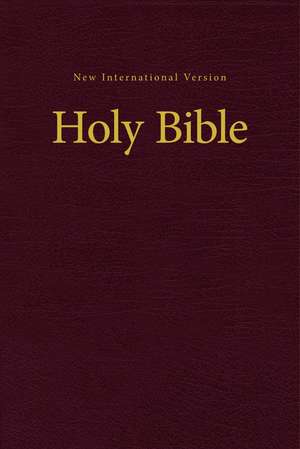 NIV, Value Pew and Worship Bible, Hardcover, Burgundy de Zondervan