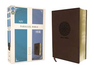 NIV, The Message, Parallel Bible, Leathersoft, Brown: Two Bible Versions Together for Study and Comparison de Eugene H. Peterson