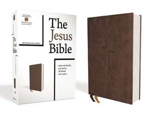 The Jesus Bible, NIV Edition, Leathersoft, Brown, Comfort Print de Passion Publishing